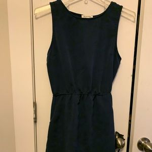 Monteau Open back navy blue dress